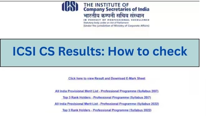 ICSI CS Result June 2025 Scorecard Download